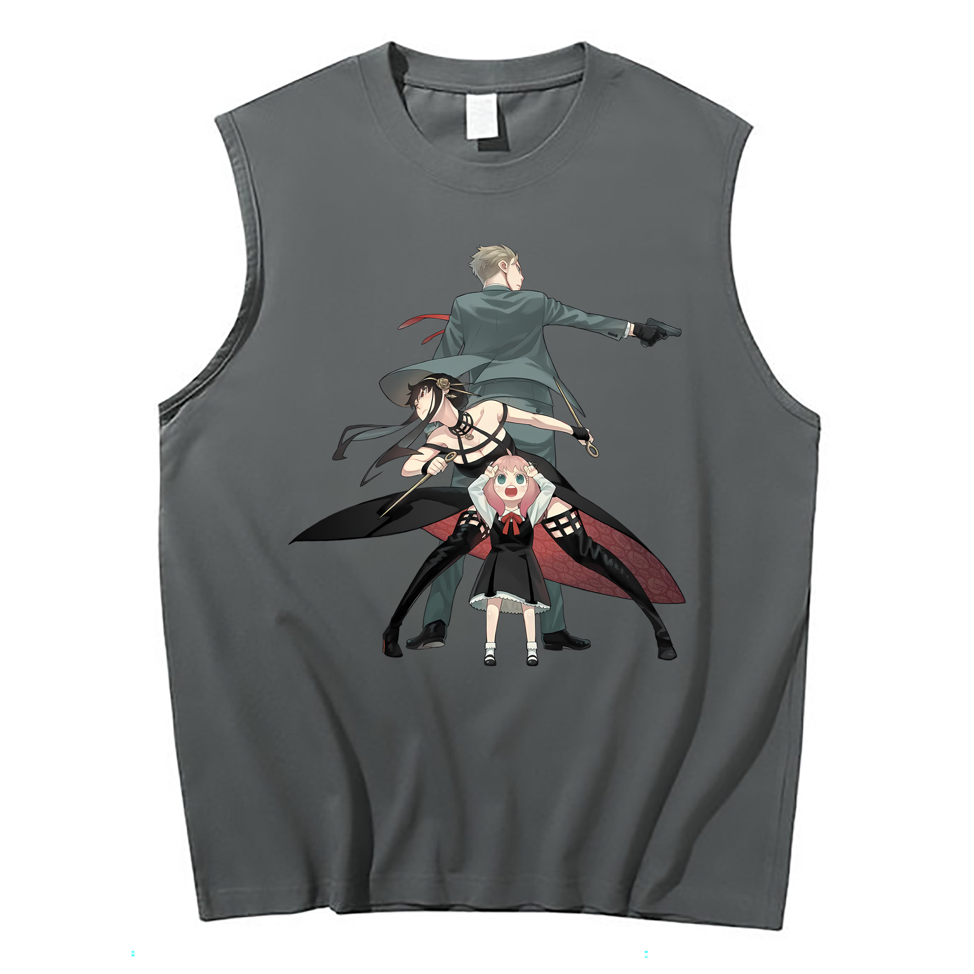 （画像用） SPY×FAMILY间谍家家酒 コットン100％タンクトップ（フロントプリント）